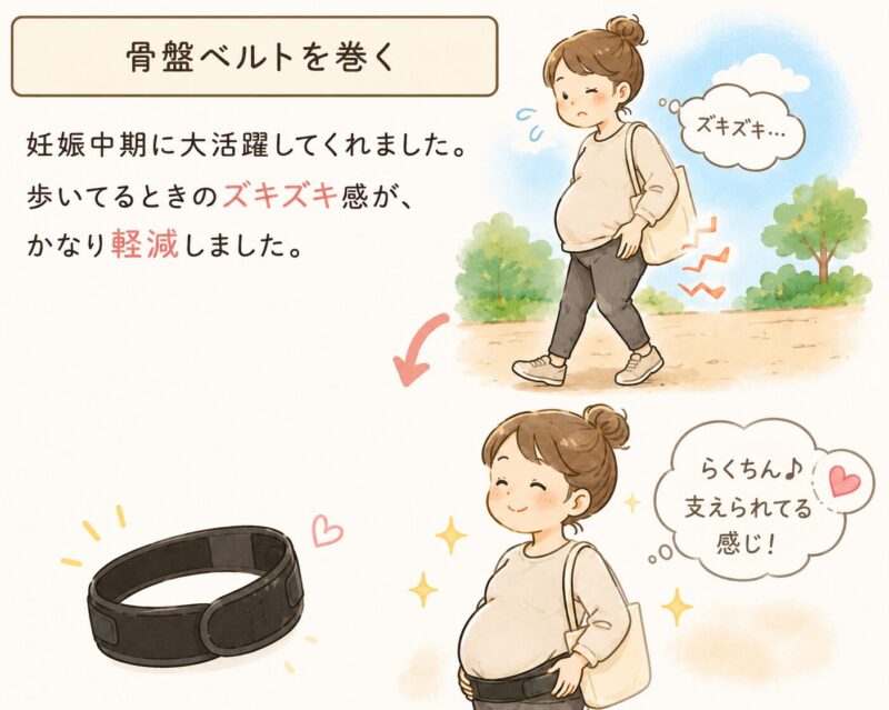 骨盤ベルトで楽になる