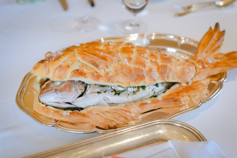 マルメゾンお食い初めプランの鯛
