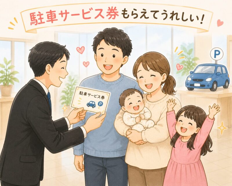 マルメゾンの食事は駐車券がもらえます